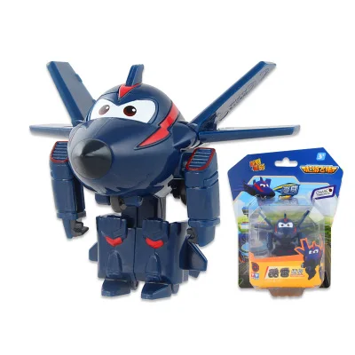 Мини Супер Крылья самолет ABS робот игрушки Фигурки Супер крыло трансформация реактивный анимация для детей подарок - Цвет: With Box CHASE