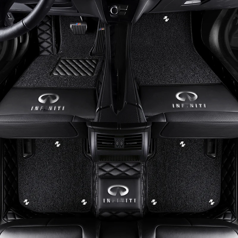 Custom logo Car floor mats for Infiniti G25 G35 G25 G35 M25 M35 Q60 Q70