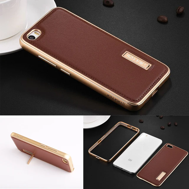 imágenes para Xiaomi Mi5 Caso Marco Del Metal de Aluminio de Lujo del Cuero Genuino de Cuero Genuino M5 de La contraportada Para Xiaomi Mi 5 Mi5 Pro Cajas Del Teléfono imágenes para Xiaomi Mi5 Caso Marco Del Metal de Aluminio de Lujo del Cuero Genuino de Cuero Genuino M5 de La contraportada Para Xiaomi Mi 5 Mi5 Pro Cajas Del Teléfono