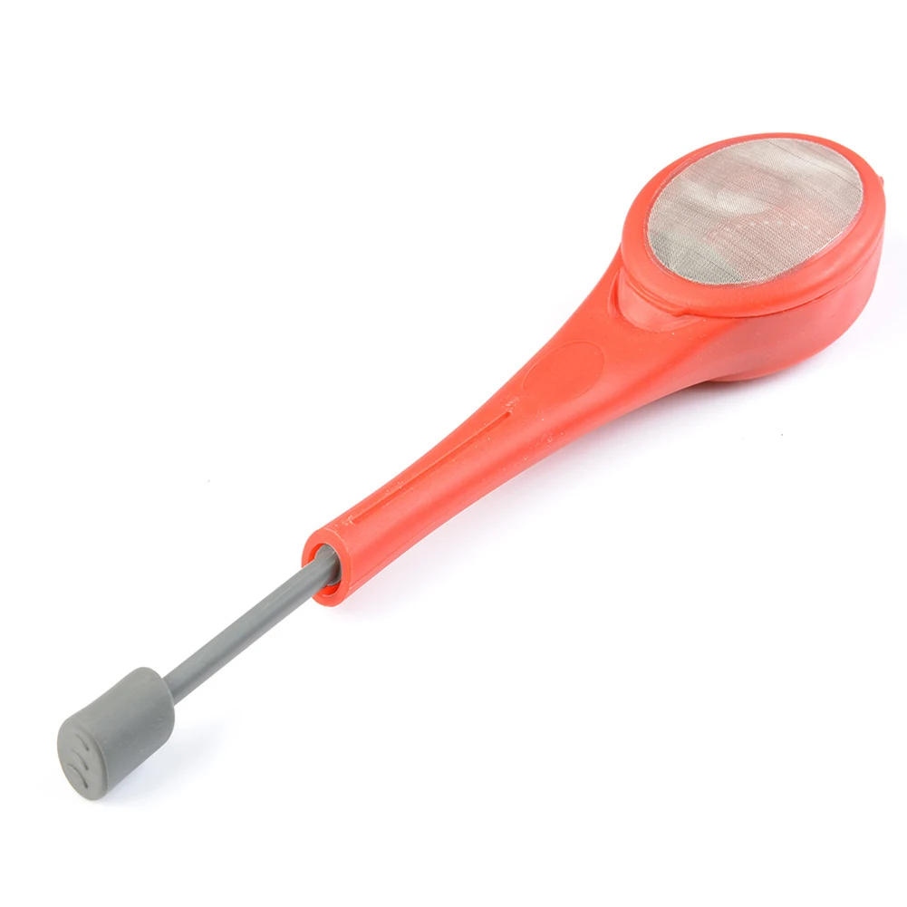 

TFBC-Flavor Tea Gadget Measure Swirl Steep Stir Strainer Filter-Red