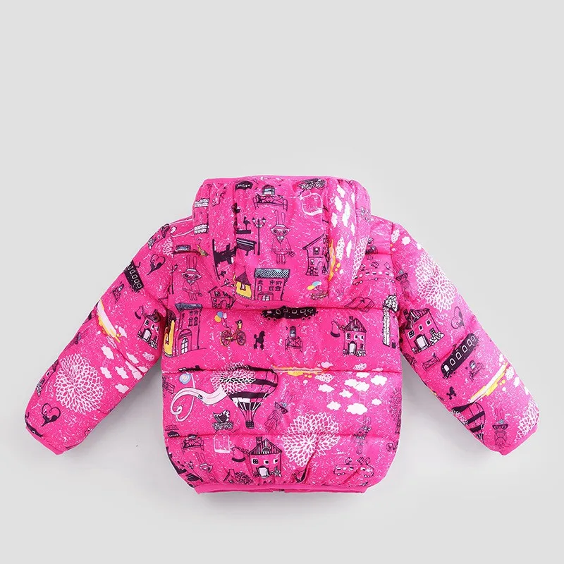 CROAL CHERIE 80-130cm Winter Parks Jacket For Girls Child Windbreaker Graffiti Printing Clothes For Boys Kids Girls Winter Coat (9)