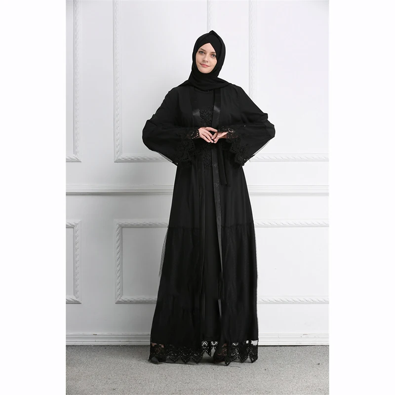 Мода мусульманских Абаи Исламская одежда женское платье Элегантный Vestido