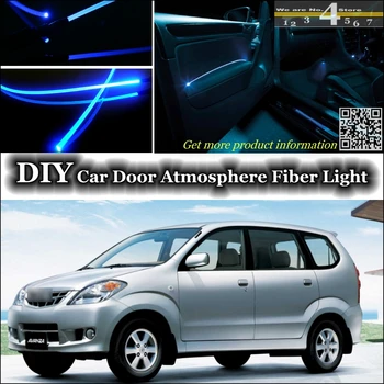 

interior Ambient Light Tuning Atmosphere Fiber Optic Band Lights For TOYOTA Avanza For Daihatsu XeniaInside Door Panel Refit