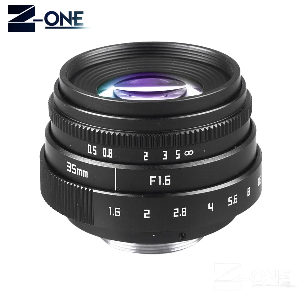 35 мм F1.6 CCTV объектив C крепление объектива камеры + бленда для Olympus Panasonic Micro 4/3 M4/3