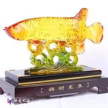 [Lucky] Arowana, имитация нефрита, Искусственные стеклянные подарки, более года после