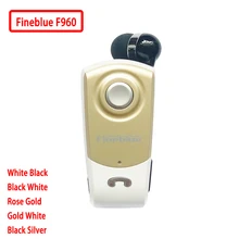 Fineblue F960 Мини Bluetooth наушники Беспроводной вкладыши громкой связи с микрофон гарнитуры звонки напомнить износ вибрации клип водителя