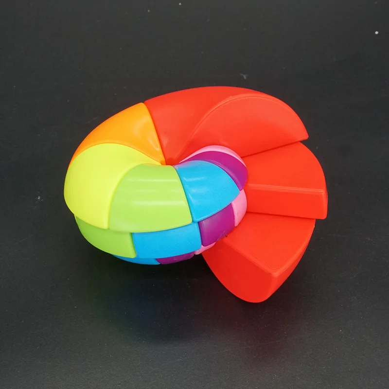 Fanxin кубик странной формы 3х3 красочные Nautilus Stickeless Speed Puzzle классные детские игрушки