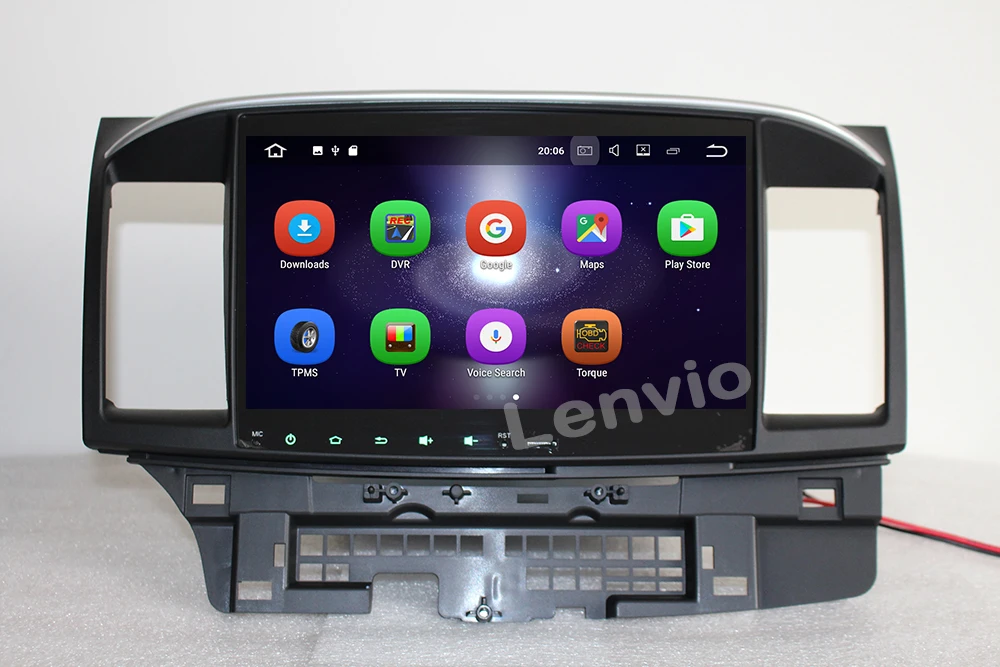 Discount Lenvio 2G RAM Quad Core Android 7.1 CAR DVD Player For Mitsubishi Lancer 2007-2011 2012 2013 2014 2015 Radio GPS Navigation IPS 4