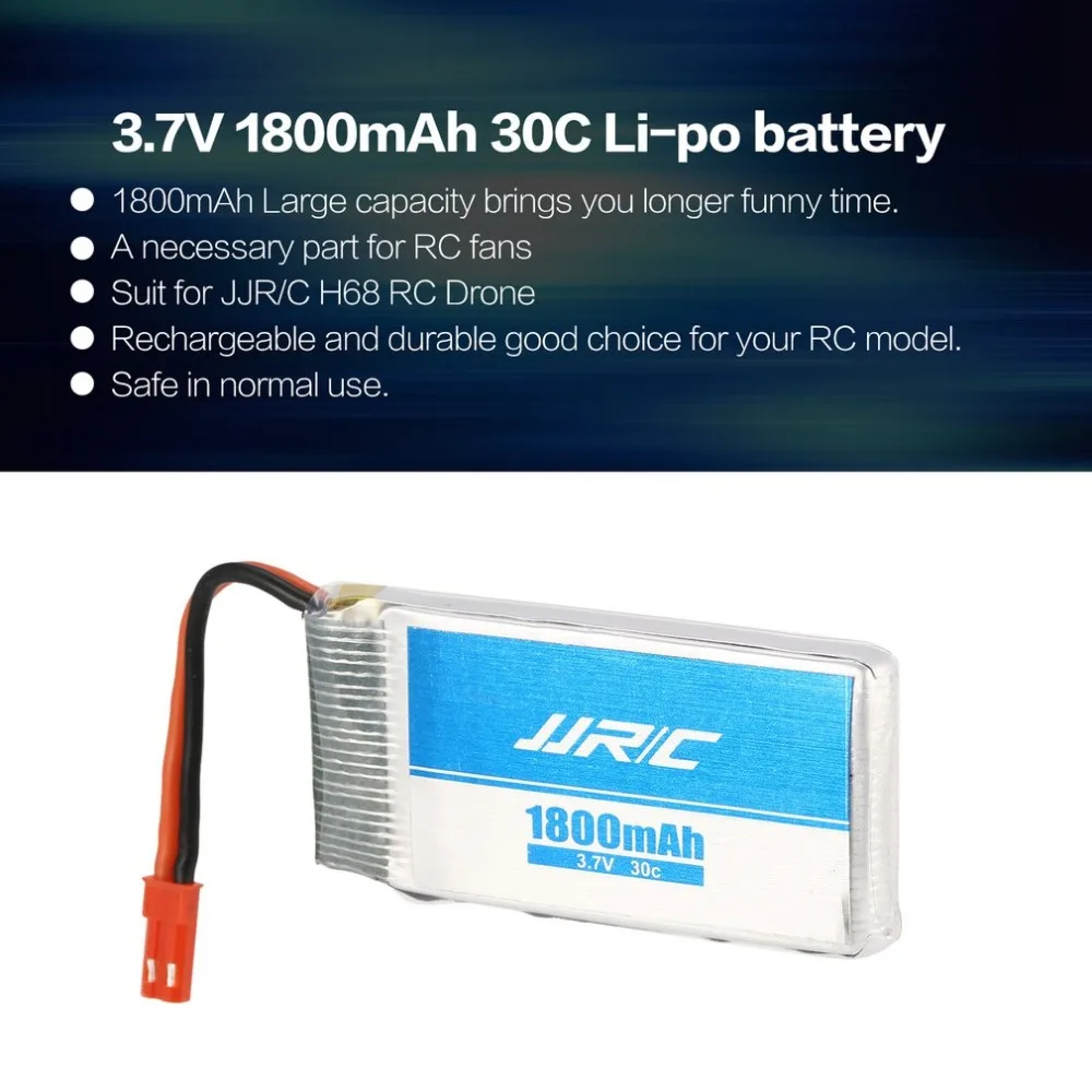 

JJR/C 3.7V 1800mAh 30C 2S Li-po Rechargeable Battery Spare Parts Accessories for JJR/C H68 RC Drone Quadcopter Aircraft UAV