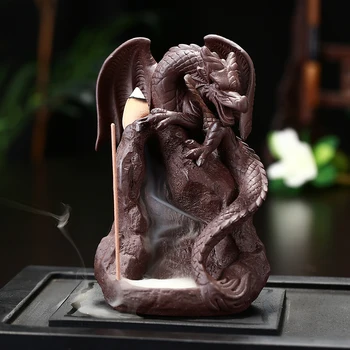 

The New Dinosaur Backflow Incense Burner Ceramic Cool Stick Holder Cone Censer Sandalwood Incenses Stove Tearoom Ornament