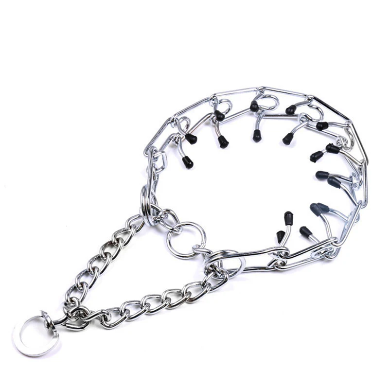 Metal Stainless Steel Pinch Dog Training Chain Collar Decorating Choke