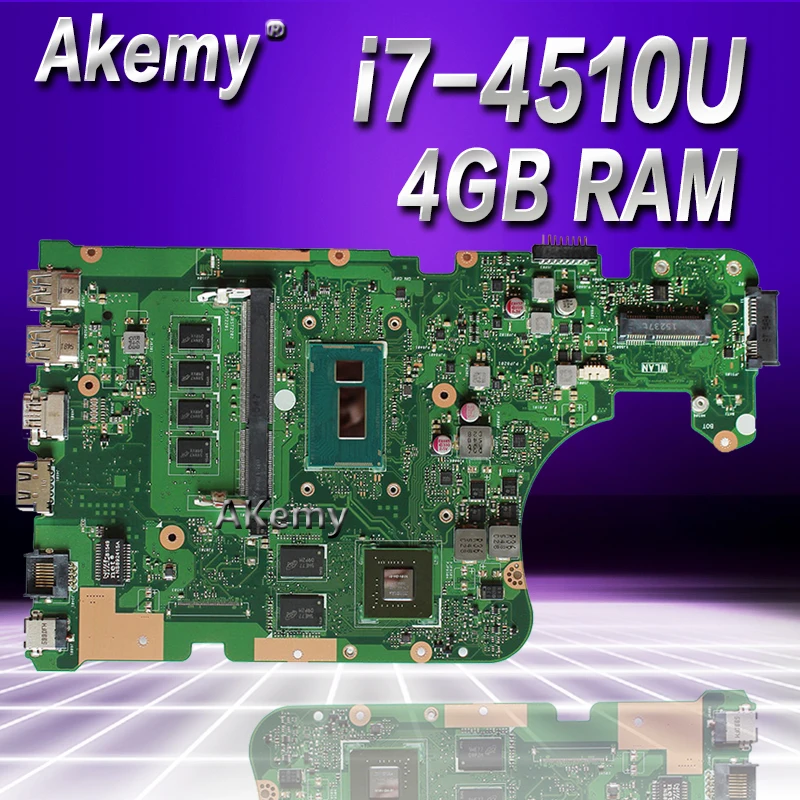 Продажа Akemy X555LD материнская плата для ноутбука ASUS X555LD X555LP X555LA X555L X555 Тесты Встроенная Материнская плата 4G RAM I7 4510U GT820M GT840