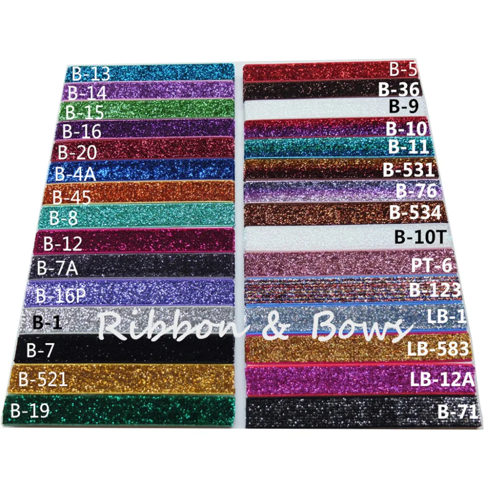 50-yards-lot-5-yards-color-glitter-elastic-bands-5-8-velvet-elastic-ribbon-garment-accessories-sewing-hair-elastic