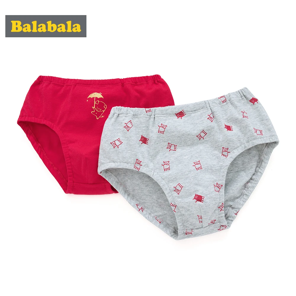 

Balabala 2-Pack Soft Cotton Briefs for Boys Puberty Boy Cute Cartoon Printed Underwear Toddler Briefs Panties Calcinha Majtk