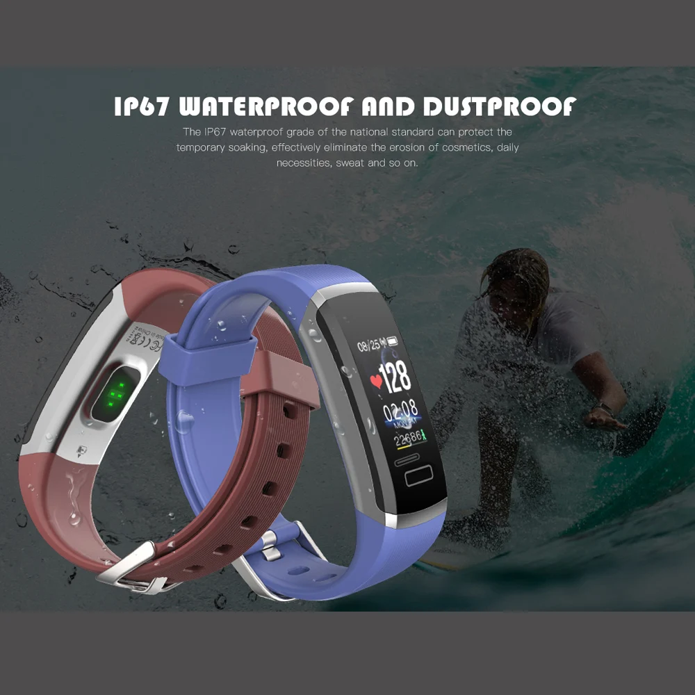 VESTMADRA VM01 Fitness Bracelet Waterproof Smart Wristband Heart Rate Monitor Sleep Monitor Activity Tracker for IOS Android