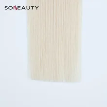 Sobeauty, прямые накладные волосы, кератиновые, Remy, человеческие волосы для наращивания, 20 дюймов, 50 прядей/упаковка, перуанские волосы