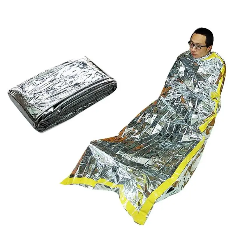 

Ultralight portable camping sleeping bag New Emergency Reusable Waterproof Rescue Space Thermal Sleeping bag emergency blanket