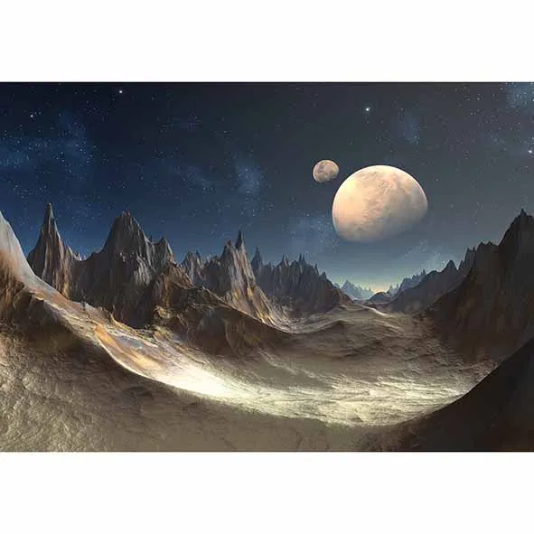 Allenjoy тема фото фотография Alien Planet 3D Художественная фантазия холм картина маслом