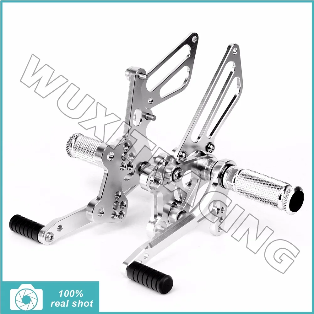 Aluminium Alloy Adjustable Rider Motorcycle Footpegs Footrests Rear