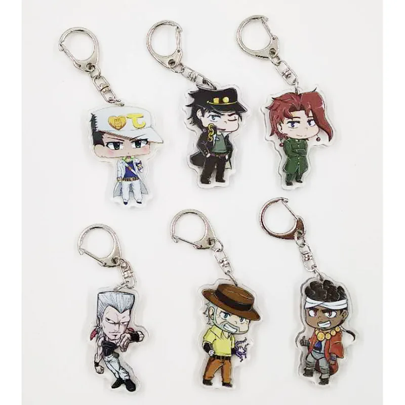 

JOJO Metal Keychain Keyring Costume Pendants Key Ring Ornamen 2019