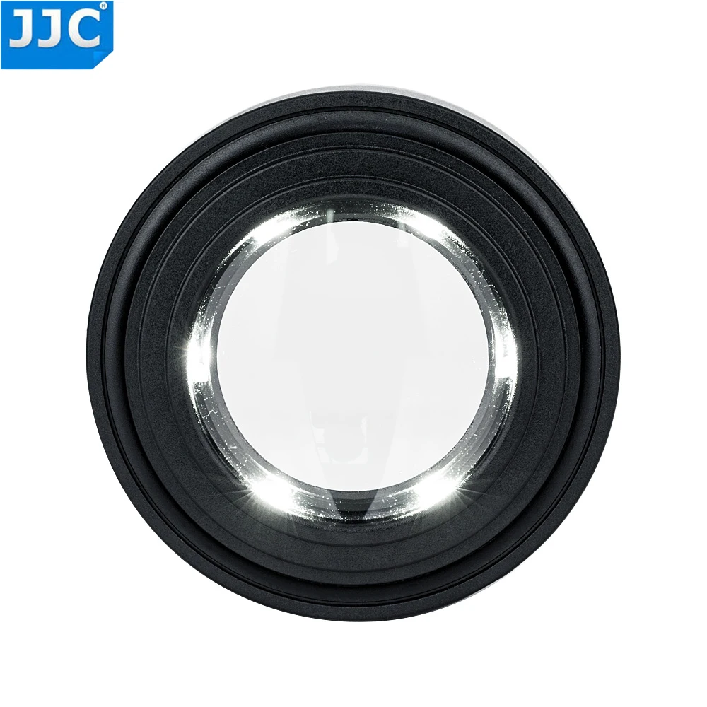 Skup Powiększenie JJC 7x lupa z 6 ultra jasnymi diodami led do bezlusterkowych czujników kamer DLSRs czyszczenie CCD kontrola