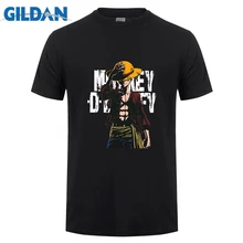 Gildan marque une pièce Luffy T-shirt hommes décontracté à manches courtes coton t-shirts été T-shirt Homme Streetwear Homme T-shirt