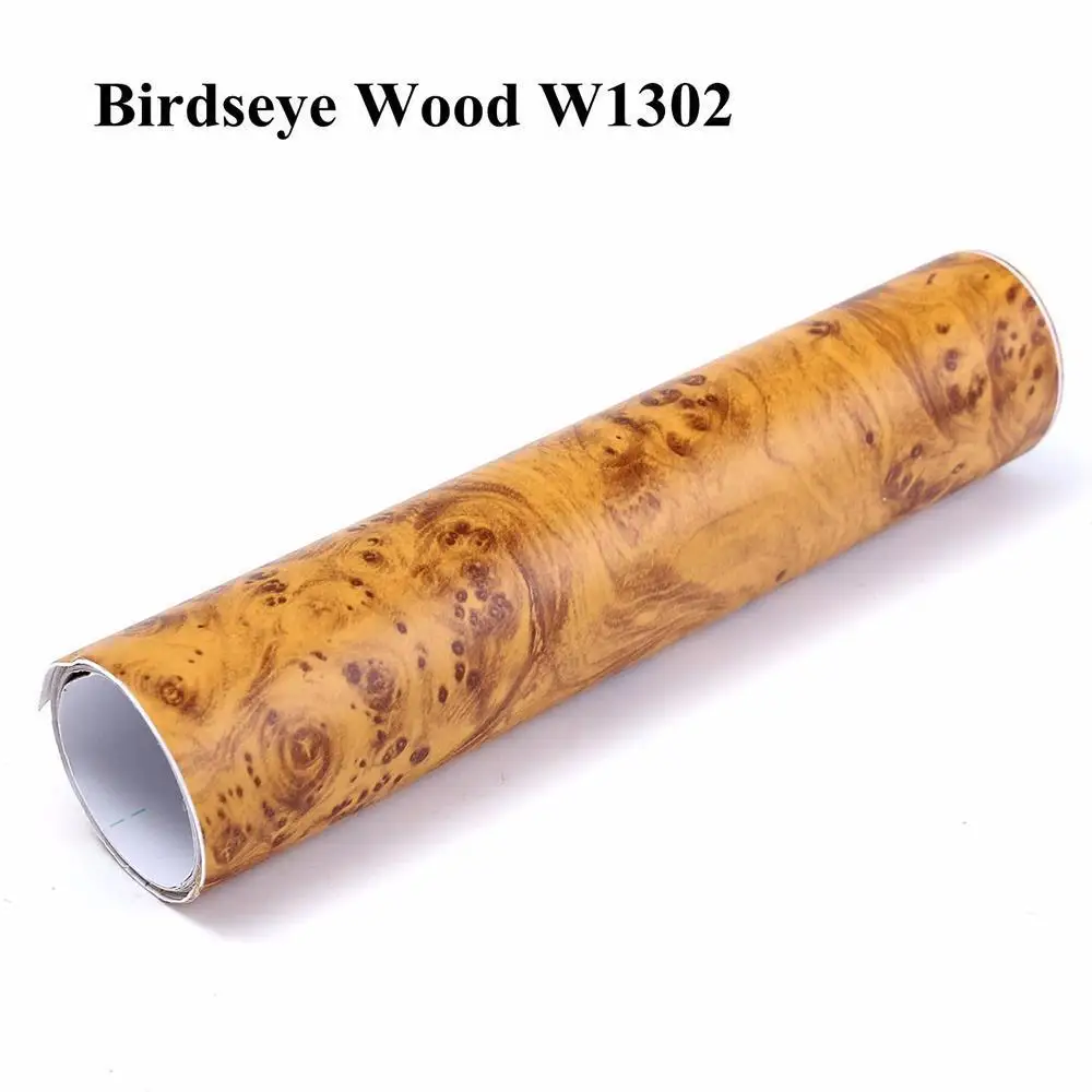HOHOFILM 1.24x0.5m Yellow Wood Grain Vinyl Car Interior Sticker Furniture Textured Wrap 48.8''x20'' | Дом и сад