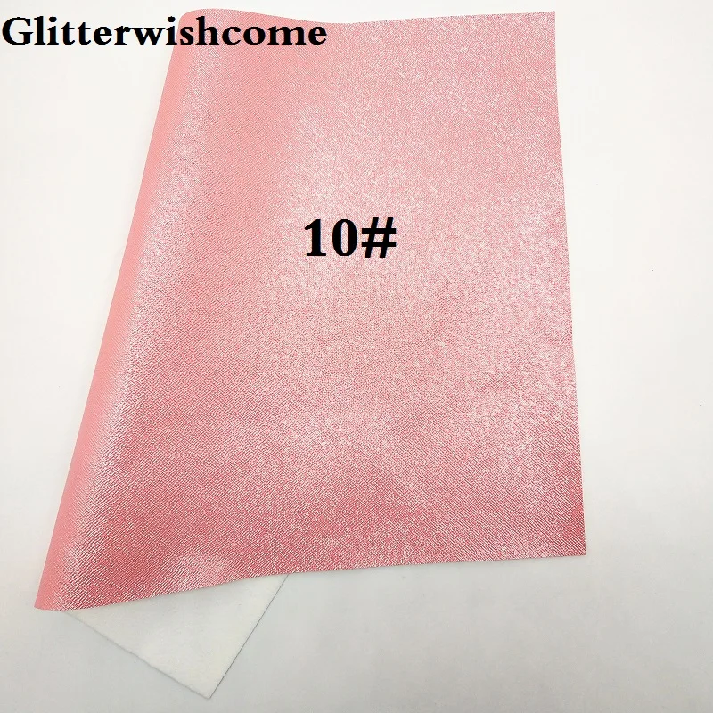 Glitterwishcome 21X29 см A4 размер винил для бантов тисненая металлическая кожа Fabirc искусственная кожа листы для бантов, GM136A