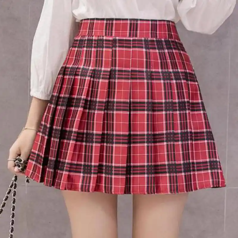 red mini kilt