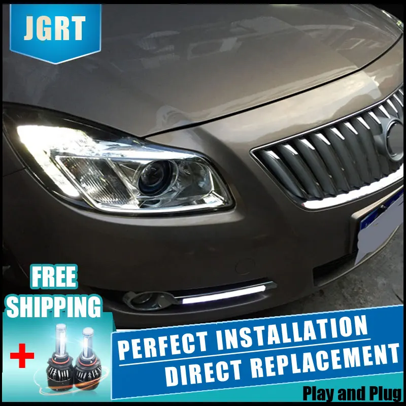 2 шт. светодиодный головной светильник s для Buick Regal 2009 2013 Автомобильный с двойной