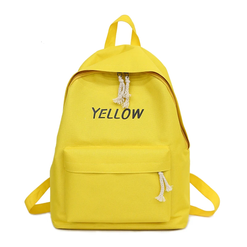 

2018 New Preppy Style 5 Candy Colors Canvas Daily Backpacks Chic Simple School Bags For Teenager Girls Travel Laptop Rucksacks