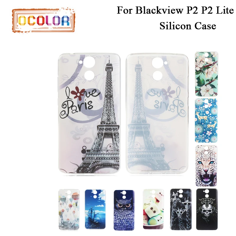 Ocolor для Blackview P2 Lite силиконовый чехол с красочными рисунками принт Защитный ТПУ