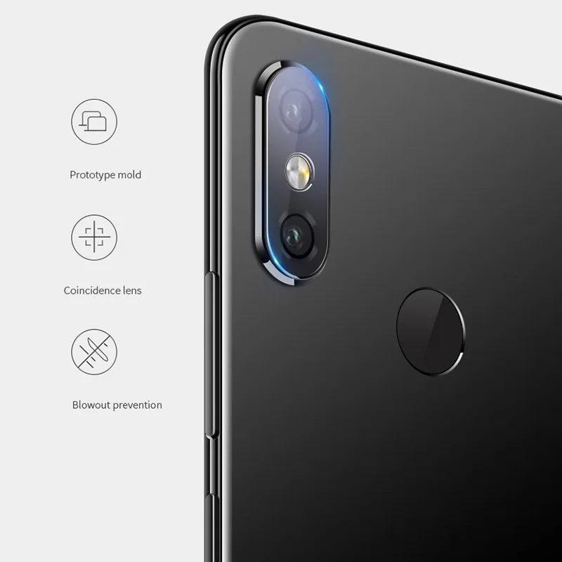 Tempered Glass For Xiaomi Mi Max 3 Camera Lens HD Clear Screen Protector Max3 MiMax3 Back Film | Мобильные телефоны и