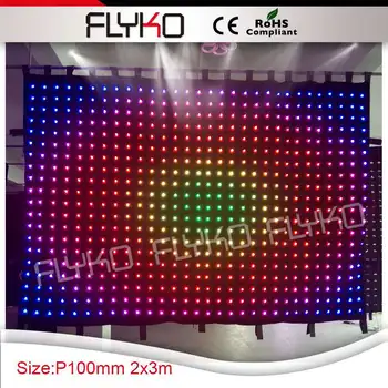

Free Shipping led black stage background curtains led video curtain