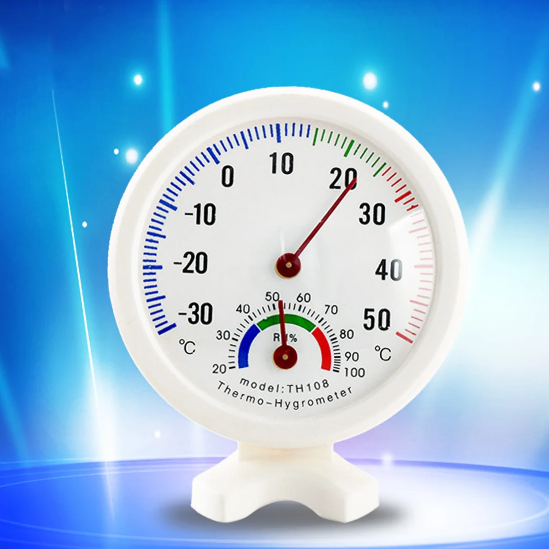 Измеритель температуры 1 шт. мини круглые часы в форме Крытый Открытый гигрометр Влажность термометр