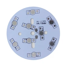 10 шт. 9x1 Вт алюминиевая Базовая плита высокой мощности Светодиодный 9 светодиодный s серии 78 мм