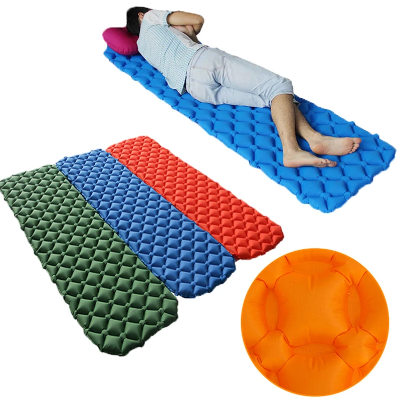 نفخ وسادة حقيبة المشي الجلوس حصيرة ملء مرتبة هوائية التخييم مويستوريبروف وسادة النوم السفر التخييم حصيرة