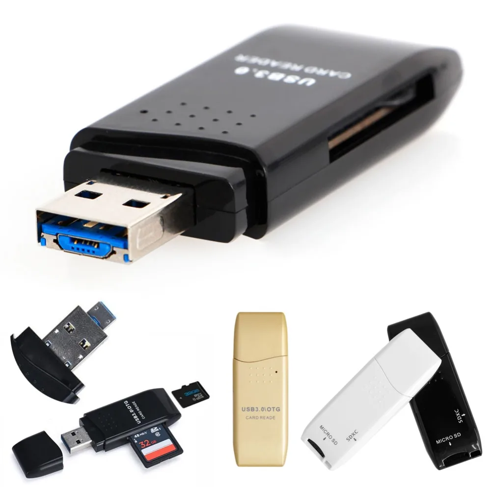 USB 3.0 5 Гбит Super Скорость Мини OTG Micro USB SD/SDXC адаптер карты памяти