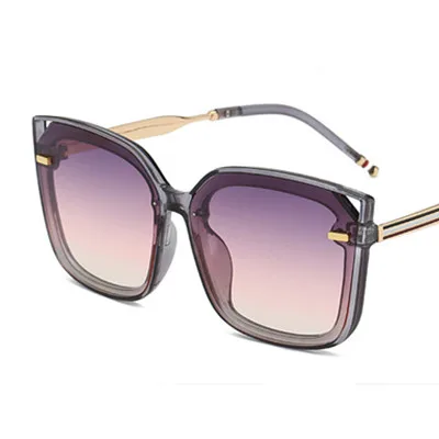 HBK унисекс кошачий глаз Modis солнцезащитные очки Oculos большие винтажные женские мужские брендовые дизайнерские Роскошные трендовые солнцезащитные очки подарок для фестиваля - Цвет линз: C4 Purple