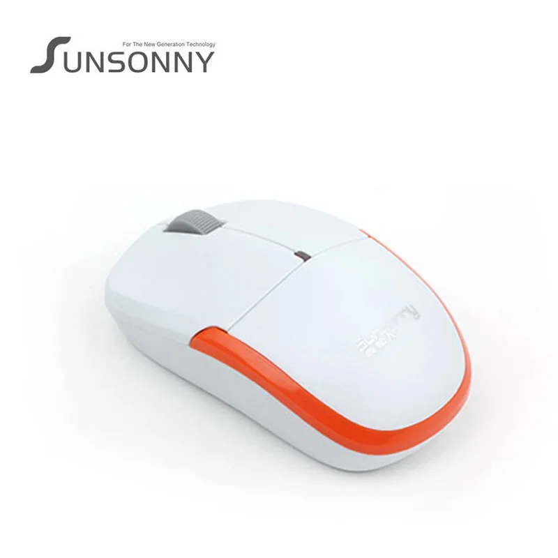 Бренд Sunsonny SR-7200 Telecell Беспроводная USB 2,4 ГГц мышь настольный игровой компьютер офисный ноутбук умные энергосберегающие мыши - Цвет: Белый