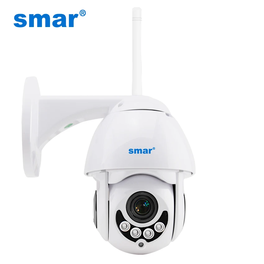 Smar Открытый PTZ Камера 1080P Беспроводной 2MP Скорость купольная ИК CCTV наблюдения s ONVIF