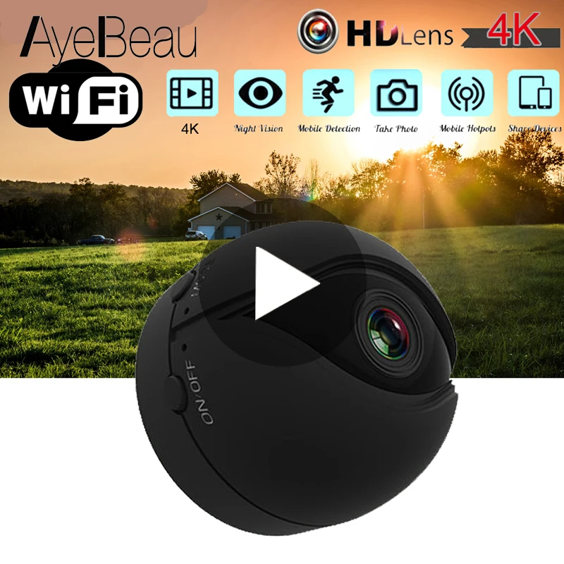 

Night Vision With Motion Sensor Camcorder Wi-Fi Small IP Secret Micro Video Mini Camera Cam HD 1080p Wifi Minicamera Microcamera