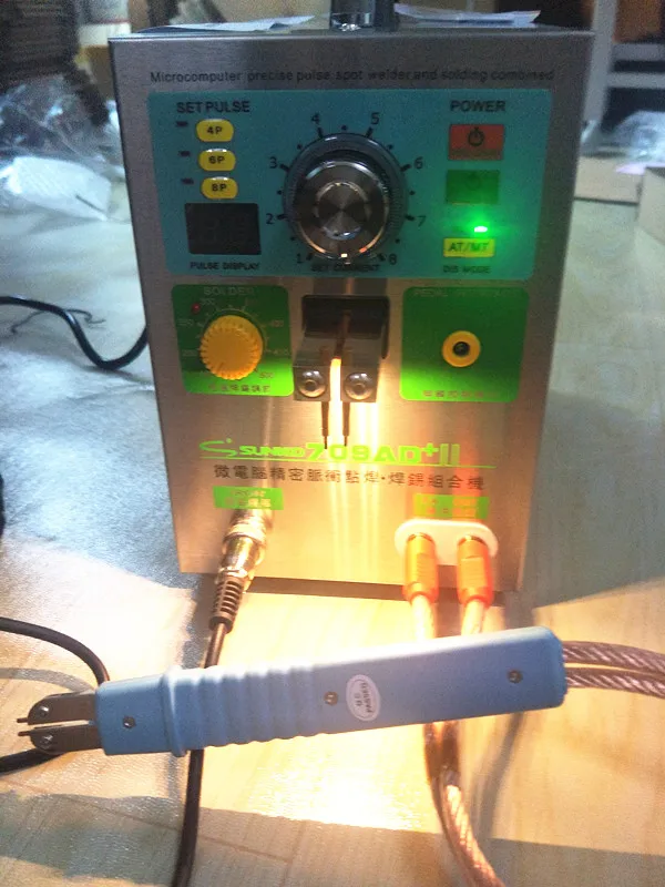 

4 IN 1 Welding machine Sunkko709AD+ fixed pulse welding constant temperature soldering Triggered induction spot welding HB-71A