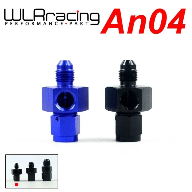 

AN-4 (AN4) Male to Female 1/8" NPT Gauge / Sensor Side Port Adapter Black or Blue Oil Fuel Fitting Hose End WLR-SL9192-04