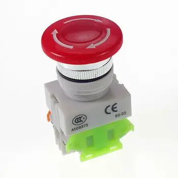 

10PCS 10A CNC Red Rotary Emergency Stop Mushroom Pushbutton Switch Freeship
