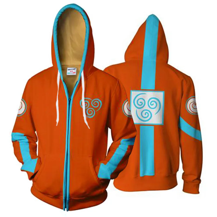 Avatar The Legend of Korra Hoodies Sweatshirt Costumes Cosplay Coat Jacket Outwear