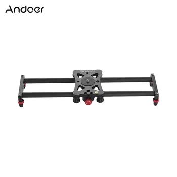

Andoer 40cm Portable Mini Carbon Fiber Track Slider Photography Video Slider 1/4" 3/8" Screw Mounts with Phone Holder for GoPro