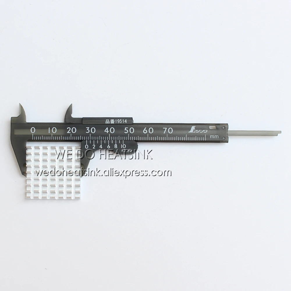 Мы делаем радиатор 5 шт. 28*28*6 мм алюминий щелевые радиатора теплоотвода кулер с термальный клей двусторонний скотч Pad