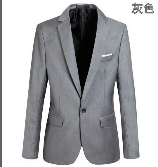 Новое поступление топ костюм для мужчин осенний мужской повседневный Блейзер корейский тонкий пиджак мужской блейзер 6 цветов S-6XL 030602 - Цвет: 3
