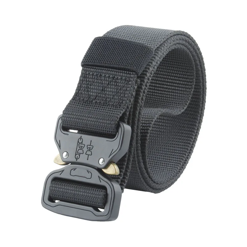 Men Tactical Army Belt Military Belts Metal Buckle Nylon Belt Waistband Army Heavy Duty Ceinture Tactical Gear Training Straps